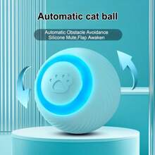 Bola rodante inteligente con gravedad, juguete eléctrico inteligente para mascotas, recargable por USB, juguete interactivo para gatos, disponible en varios colores. Adecuado para gatitos, ayuda a los gatos a aliviar el estrés y el aburrimiento, activa el instinto de caza del gato a través del movimiento. El tamaño del producto se adapta a gatos de diferentes tamaños, los gatos no sienten amenaza y se activa su naturaleza de caza.
