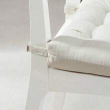 Textured Chair Seat Pad (Chair Cushion) Silver Color 4 Piece Set 15.5" L X 16" W - Silver - View 3