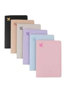Personalized Embroidered Airplane Passport Cover, Customized Leather Passport Holder, Travel Gift Passport Wallet, Birthday/Christmas Gift