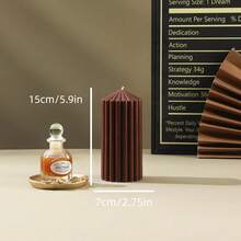 1 cây nến thơm hình trụ kiểu nhà thờ Bắc Âu cổ điển, không khói, thích hợp để trang trí nhà cửa, trang trí ngày Valentine, tiệc tùng, trang trí trung tâm bàn ăn, quà tặng ngày lễ, bữa tối/tiệc tùng, thư giãn/thiền định và tạo không gian ánh sáng ấm cúng. - Nhiều màu - Xem 24