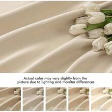 Back Tab Blocking 96 Inch Long 2 Panels Set Living Room Bedroom, Greyish White Rod Pocket/Pinch Pleated Thermal Insulated Room Darkening Floor To Ceiling Blackout Drapes, Home Decor - Be - Xem 8