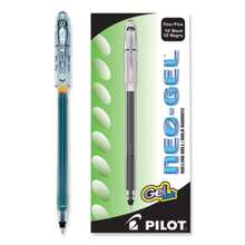 Pilot Neo-Gel Gel Pen, Stick, Fine 0.7 Mm, Black Ink, Black Barrel, Dozen - 黑色 - 查看 3