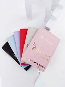 Personalized Passport Cover, Custom Leather Passport Holder With Luggage Tag Set, Travel Gift Passport Wallet, Birthday Christmas Gift