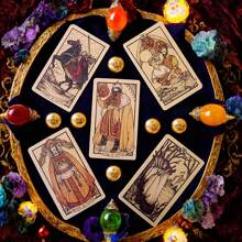 Feydor Tarot, Codzienne Czytanie Tarota, Gra Karciana Wizard's Fate, Rozrywka Rodzinna, Gra Planszowa, Wróżenie, Prezent z Kartą Tarota, Nadaje Się Na Prezenty Na Boże Narodzenie, Halloween I Święto Dziękczynienia Dla Przyjaciół