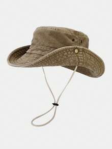 1 件男士水洗渔夫帽，户外钓鱼徒步防晒牛仔帽 - 一件裝男士漁夫帽 - 查看 16