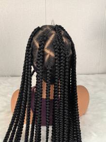 Elegant And High-Quality 36 Inch/90cm All Lace Braided Wig | Women's Synthetic Crochet Box Shaped Wig, Knotless Box Shaped Braid - All Lace Wig