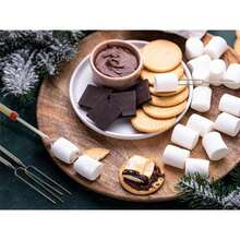 Marshmallow Roasting Sticks Set, Extendable 32in Long Metal Barbecue Skewers With Wooden Handle, For Marshmallow, Hot Dogs, Camping, BBQ, Grill - Multicolor - View 3