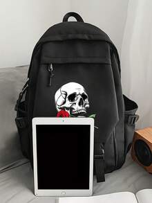 New Halloween Men's Backpack For Commuting And Outdoor Activities, With Large Capacity And Convenient Single Or Double Shoulder Carrying Options. Halloween Bag - Multicolor - View 4