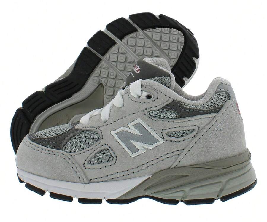 New Balance 990V3 PS Boys Shoes - Xám/Xám - Xem 1