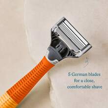 Harry's Truman Shaving Kit For Men With Razor Handle, 3 Cartridges, And Shave Gel - Orange - 1 - 查看 9