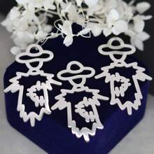 Set de 3 dijes con corazón romántico de acero inoxidable para mamá e hijo, accesorios para hacer joyería, collares, pulseras, colgantes y manualidades DIY