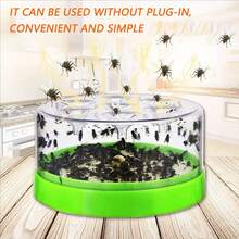 1pc High Quality Reusable Fruit Fly Trap - Plastic Fly Catcher For Home Kitchen And Outdoor Farm, Orchard, Effective Pest Control, Indoor Fruit Fly Trap, Easy To Use, No Power Needed, Weather-Resistant