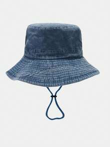 1 件男士水洗渔夫帽，户外钓鱼徒步防晒牛仔帽 - 一件裝男士漁夫帽 - 查看 4