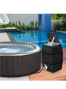 Waterproof & Dustproof Cover For Inflatable Hot Tub Heater Pump - Durable PET Material, Perfect For Winter Protection
