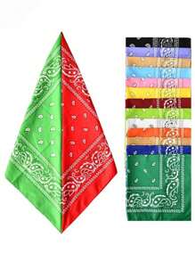 1 Pc/3 Pcs/6 Pcs/12 Pcs Fashion Men Bandana Scarf Kids Punk Square Bandanas Headwear Bohemian Head Scarf Headbands Hair Accessories Men Bandana Hairband Cowboy Men Biker Sports Headwear Wrist Hairwrap Single Sided Head Wrap Scarf, Men Accessories