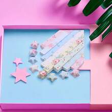 1590 hojas de tiras de papel de origami para hacer estrellas, paquete de papel de origami pastel con estrellas de la suerte, suministros de artesanía de papel DIY - varios colores - Ver 2
