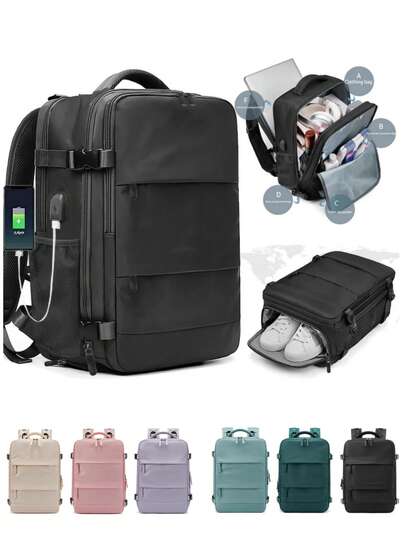 1PC Travel Laptop Backpack-Comfortable And Breathable Multifunctional Travel Backpack11.8*16.9*7.9 Inch, Hiking Backpack Waterproof Outdoor Sports Rucksack Casual, Daypack Travel Essentials