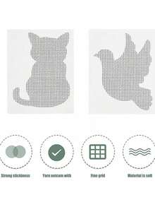 10pcs Cute Animal Shape Door Window Screen Repair Patches, Multi-Purpose Strong Adhesive Tape, Fiberglass Screen Window Repair Kit, Suitable For Repairing Screen Doors And Windows, Window Screen Repair Tape, Self Adhesive Mesh Tape, Anti Insect Mosquito Mesh, Broken Holes Repairing Strong Self Adhesive Window Screen Repair Tape, Window Net Screen Repair Patch, Covering Up Holes Tears Anti-Insect Mosquito Mesh - Multicolor - View 6