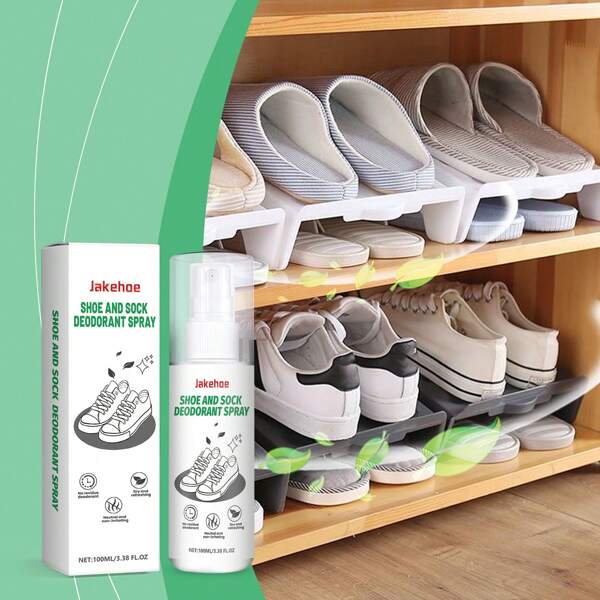 100ml Shoe & Sock Deodorizer, Easy Clean Foot Odor, Dry And Refreshing Shoe Cabinet Deodorizer