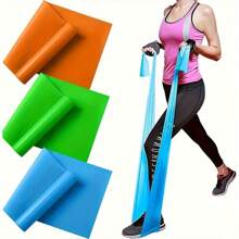 3pcs/Set Yoga Resistance Bands, Unisex Elastic Fitness Exercise Bands, Strength Training Yoga Stretch Bands