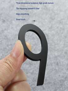 亚克力 3D 数字墙贴，古铜色房间号码牌标牌 - 彩色 - 查看 7