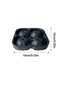 1 Stück 4-fach Diamant-förmige Eiswürfelform, Eiswürfelbereiter