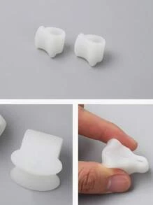 2 pièces Séparateurs d'orteils en gel, pour le confort et le soutien des pieds - Coussinets imperméables et sans latex, pour les oignons et les orteils en marteau - Conception ergonomique, taille unique convenant à la plupart, pour un port toute la journée