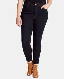 Plus Size Adored Skinny Jeans - Rust - View 2