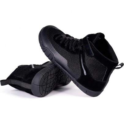 Local Warehouse- Fitness Sneakers Zero Drop Sole Wrestling Shoes Men Boxing Shoe