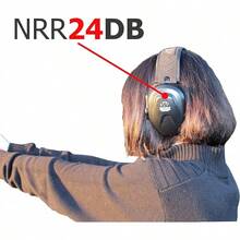 Walker's Slim Passive Earmuff Hearing FDE Come And Take It - Compact Passive - Black - View 11