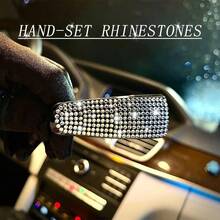 汽车眼镜夹太阳镜夹带水钻车票卡夹适用于遮阳板 1 件