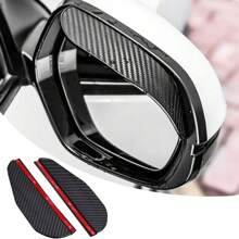 2pcs Side Mirror Visor Rain Guards, Car Rear View Mirror Rain Eyebrows, Bling Crystal Rear View Mirror Rain Visor Guard, Rhinestone Rainproof Car Side Mirror Rain Visor Smoke Cover, Universal, Rearview Mirror Rain Board, Rain Visor, Universal, High-End Look, For Car, Truck, SUV