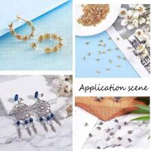 WGRXIRANYKM 20/100 piezas Mariposa de tono dorado y plateado Atrás de pendientes Pasador de oreja Tope Suministros de fabricación de joyas DIY