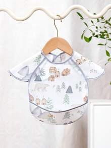 1 件防脏婴儿围兜 - 防水婴儿围裙 - 适合婴儿进食的旅行围兜 - 婴儿食物围兜 - 彩色 - 查看 19