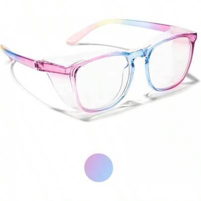 LianSan Oversize Anti-Fog Safety Glasses Nurses, Z87.1 Certified Goggles Women, Square