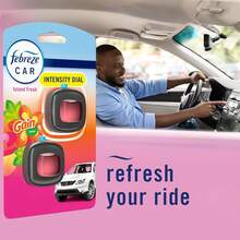 Febreze Car Odor-Fighting Air Freshener Vent Clip With Gain Scent, Island Fresh, 1 Count - 1 - Xem 6