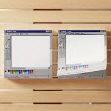 1 Pc Retro 50 Sheets Computer Drawing Pad Notepad | Vintage Style Square Paper, Ideal For Creative Illustrations And Design | Perfect For Art Notes & Artist Painting Supplies