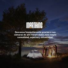 Colchon Inflable Electrico Matrimonial Queen Marthing CIEMAT Cama Inflable Portatil Con Bomba Electrica Integrada Facil de Usar Inflado Rapido Colchon Accesorios de Reparacion Ideal pa Hogar y Acampar - Blanco y Negro - Ver 9