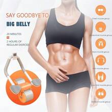 Automatic Rebound Abdominal Wheel Ab Roller Elbow Support Core Exercise W/ LCD