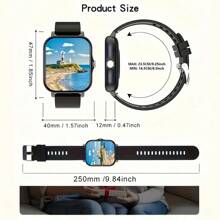 LOMAXFR 1.83-Inch Full Touch Screen Smart Watch, Call Reminder/Rejection, HD Voice Call, Multiple Sports Modes, Sports Data Tracking, Suitable For Outdoor Sports, Unisex Sports Watch, Clear Music Playback, Remote Control Photography, Easy To Wear And Use In Daily Life, Suitable For Holiday Gifts