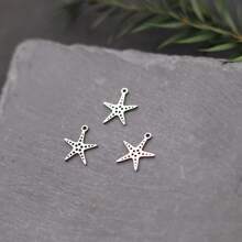 Lote de 3 encantos de línea artística de señora para DIY artes manuales - borlas, aretes, collares, joyería con colgante de acero inoxidable en forma de hongo