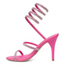 Domidona Women Heeled Sandals - 玫紅色 - 查看 5