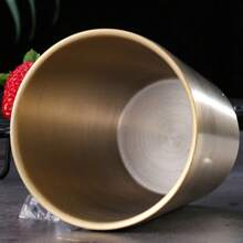 1pc Stainless Steel Double Layer Anti-Scald & Anti-Drop Water Cup, Minimalist Design, Durable And Practical, Multiple Capacity Options, Suitable For Home, Restaurants, Self-Service Cafeterias, Can Be Used As Cold Drink, Water, Milk Tea Or Coffee Cup