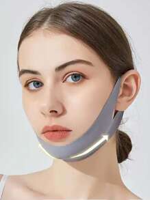 1Pc Women's Gray/Pink/Night Bandage Mask For Everyday Wear. This Seamless V-Shaped Sleep Mask Is Perfect For Use Both While Sleeping And Relaxing At Home. You Can Wear It While Watching TV, Working Out Or Having Fun.