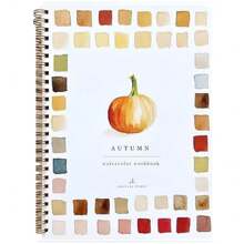 Caderno de aquarela para iniciantes, projetos de pintura simples, ótimo para flores, penas e animais, para acalmar, tranquilizar e inspirar os amantes da pintura. Caderno de aquarela para materiais escolares, volta às aulas.