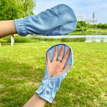 1 Pair Summer Horseshoe Shaped Short Driving Gloves, Outdoor Cycling UV Protection Loose Breathable Non-Slip Short Gloves
