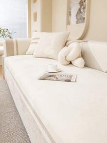 1 件四季沙发垫套，现代简约防滑沙发座椅保护套，可机洗防尘沙发套，柔软防褪色，适用于卧室、办公室、客厅、L 型和 1/2/3/4 座沙发