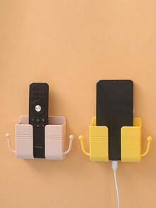 1 szt. Pilot ścienny, schowek na pilota do telewizora, uchwyt do ładowania telefonu komórkowego przy łóżku, stojak do przechowywania