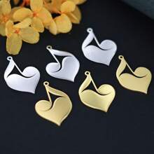 Set de 3 piezas/Lote de encantos de Body de señora con líneas exquisitas, artesanía DIY, borlas, pendientes, collares, fabricación de joyas, colgante de acero inoxidable de setas