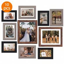Superlele 10/15/20 Pack Picture Frames Set, Picture Frames Collage Wall Decor For Assorted Photos, Three Sizes 8x10, 5x7, 4x6 For Wall Hanging Or Tabletop Display, Home Decor, Room Decor